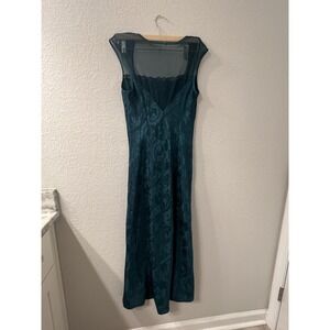 Vintage Victoria's Secret Gold Label Women's Teal Gown Dress Size Medium‎